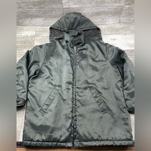 VTG Unitog PolarCoat Jacket Parka Talon Zip Removable Hood USA Made XL 46-48 Reg